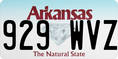 AR license plate 929WVZ