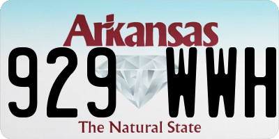 AR license plate 929WWH