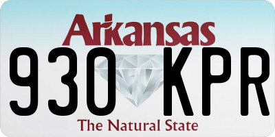 AR license plate 930KPR