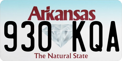 AR license plate 930KQA