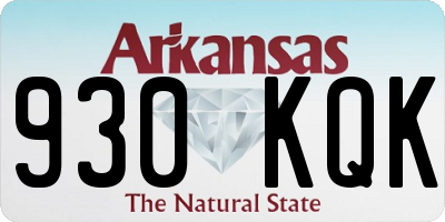 AR license plate 930KQK