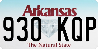 AR license plate 930KQP