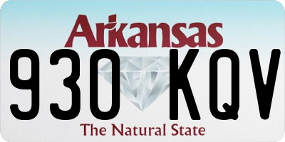 AR license plate 930KQV