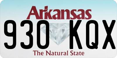 AR license plate 930KQX