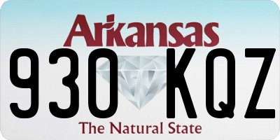 AR license plate 930KQZ