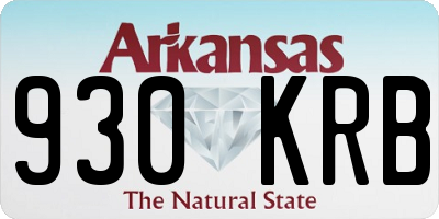 AR license plate 930KRB