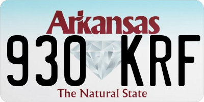 AR license plate 930KRF