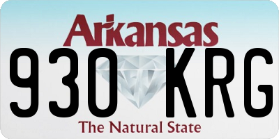 AR license plate 930KRG
