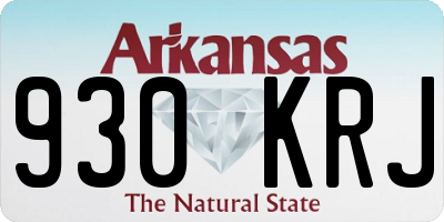AR license plate 930KRJ