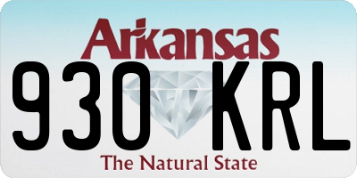AR license plate 930KRL