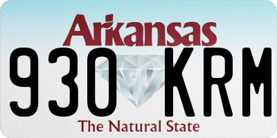 AR license plate 930KRM