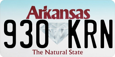 AR license plate 930KRN