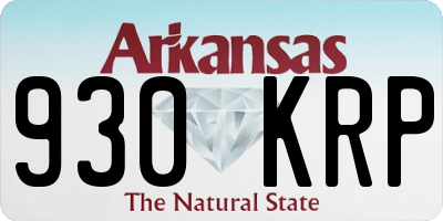 AR license plate 930KRP