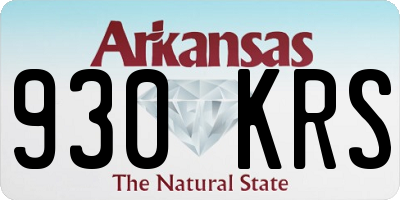 AR license plate 930KRS