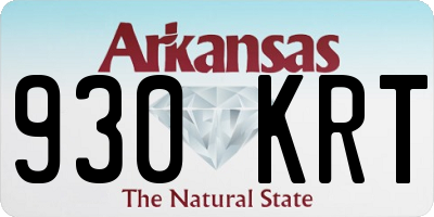 AR license plate 930KRT