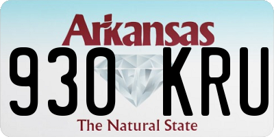 AR license plate 930KRU