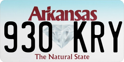 AR license plate 930KRY