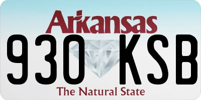 AR license plate 930KSB