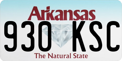 AR license plate 930KSC