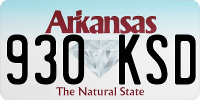 AR license plate 930KSD