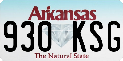 AR license plate 930KSG