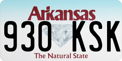 AR license plate 930KSK