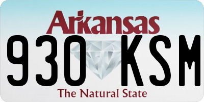 AR license plate 930KSM