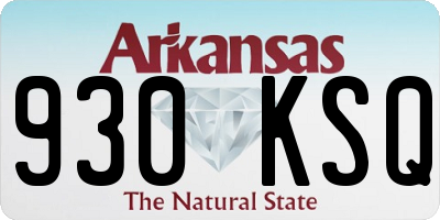 AR license plate 930KSQ