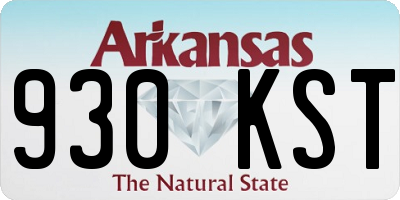 AR license plate 930KST
