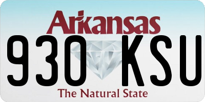 AR license plate 930KSU