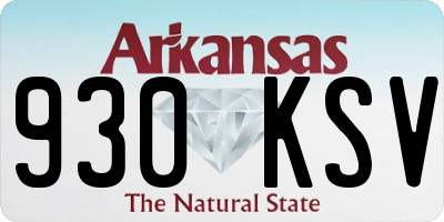 AR license plate 930KSV