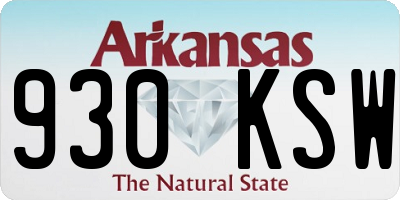 AR license plate 930KSW