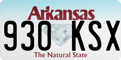 AR license plate 930KSX