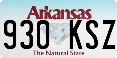 AR license plate 930KSZ