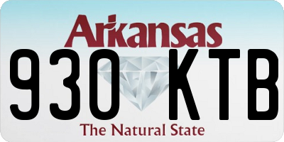 AR license plate 930KTB