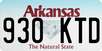 AR license plate 930KTD