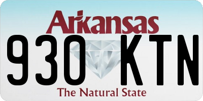 AR license plate 930KTN