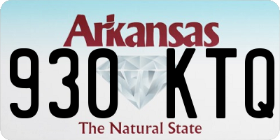 AR license plate 930KTQ