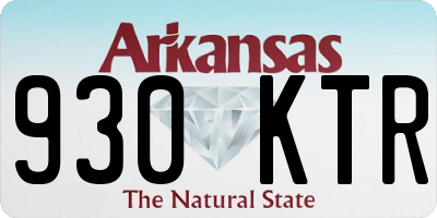 AR license plate 930KTR