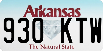 AR license plate 930KTW