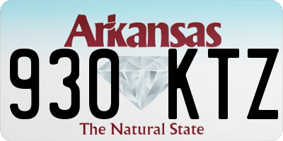 AR license plate 930KTZ