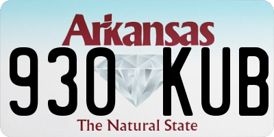 AR license plate 930KUB