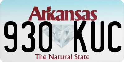 AR license plate 930KUC