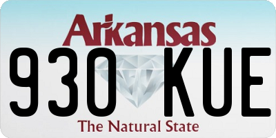 AR license plate 930KUE