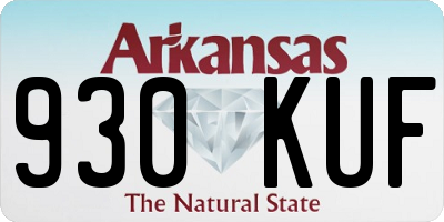 AR license plate 930KUF