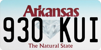 AR license plate 930KUI