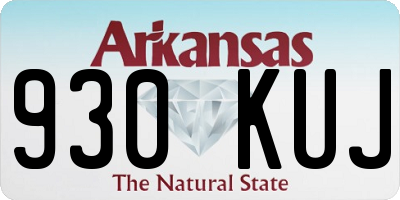 AR license plate 930KUJ