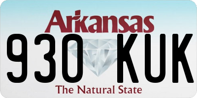AR license plate 930KUK