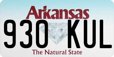 AR license plate 930KUL