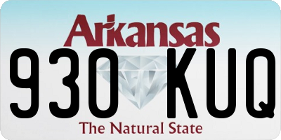 AR license plate 930KUQ